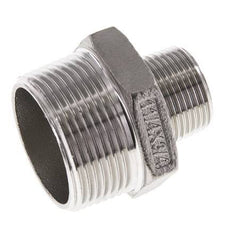3/4'' NPT x 1 1/4'' NPT Edelstahl Doppelnippel 16 bar