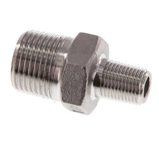 R 3/8'' x R 1/8'' Stainless steel Double Nipple 16 Bar [2 Pieces]