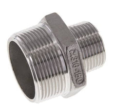 1'' NPT x 1 1/2'' NPT Edelstahl-Doppelnippel 16 bar
