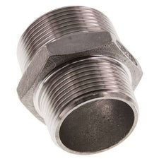 R 1 1/2'' x R 1 1/4'' Stainless steel Double Nipple 16 Bar