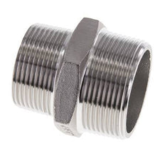 1 1/4'' NPT x 1 1/2'' NPT Edelstahl-Doppelnippel 16 bar