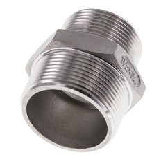 1 1/4'' NPT x 1 1/2'' NPT Edelstahl-Doppelnippel 16 bar