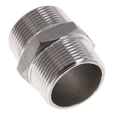 1 1/4'' NPT Edelstahl Doppelnippel 16 bar