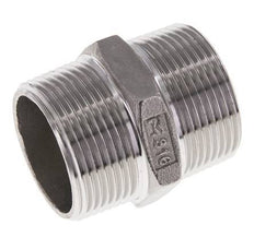 1 1/4'' NPT Edelstahl Doppelnippel 16 bar