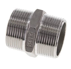 1 1/4'' NPT Edelstahl Doppelnippel 16 bar