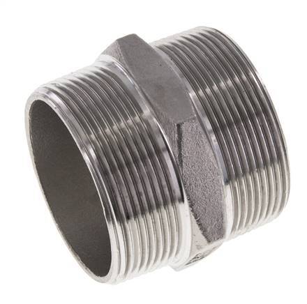 2'' NPT Edelstahl Doppelnippel 16 bar