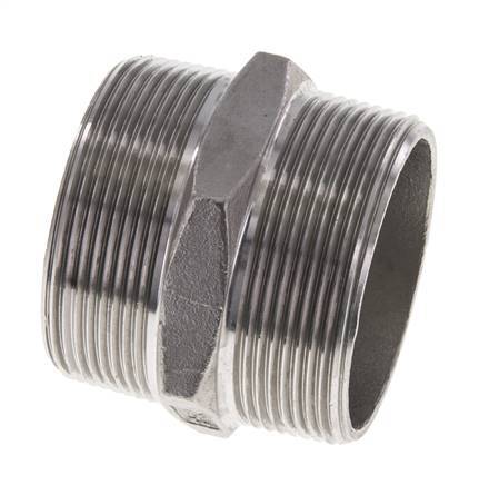 2'' NPT Edelstahl Doppelnippel 16 bar