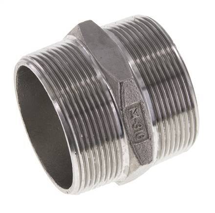 2'' NPT Edelstahl Doppelnippel 16 bar