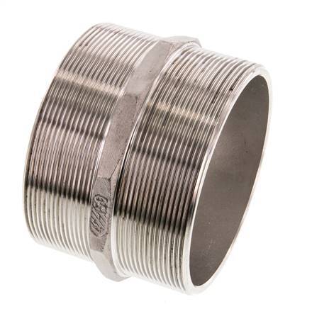G 4'' Stainless steel Double Nipple 16 Bar