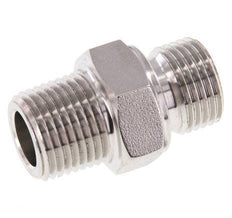 1/2'' NPT x G 1/2'' Edelstahl Doppelnippel 40 Bar - Hydraulik