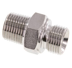 1/2'' NPT x G 1/2'' Edelstahl Doppelnippel 40 Bar - Hydraulik