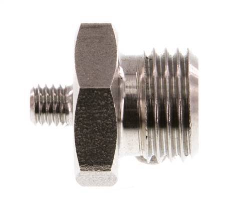 G 1/4'' x M5 Stainless steel Double Nipple 40 Bar