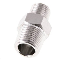 1/4'' NPT x 3/8'' NPT Edelstahl-Doppelnippel 210 bar - Hydraulisch