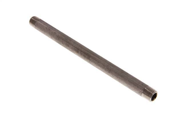 R 1/4'' Stainless steel Double Pipe Nipple 20 Bar DIN 2982 - 180mm