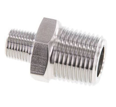 1/8'' NPT x 3/8'' NPT Edelstahl-Doppelnippel 210 Bar - Hydraulisch