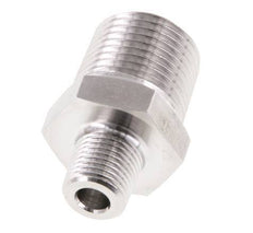 1/8'' NPT x 3/8'' NPT Edelstahl-Doppelnippel 210 Bar - Hydraulisch