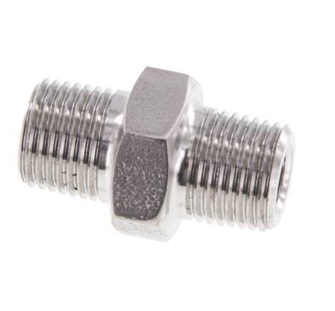 1/8'' NPT Edelstahl Doppelnippel 345 Bar - Hydraulik