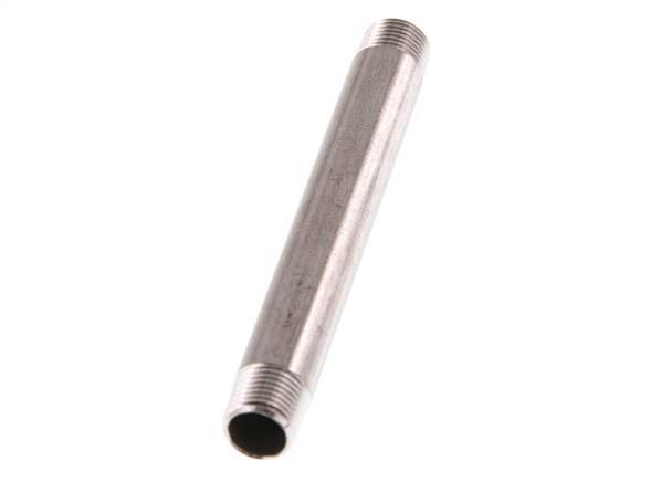 R 1/8'' Stainless steel Double Pipe Nipple 20 Bar DIN 2982 - 100mm
