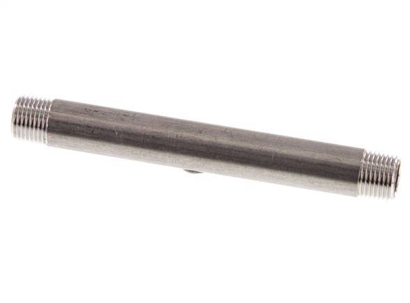 R 1/8'' Stainless steel Double Pipe Nipple 20 Bar DIN 2982 - 100mm