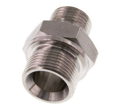 G 3/4'' x G 1/2'' Edelstahl-Doppelnippel 400 bar - Hydraulisch
