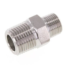 3/8'' NPT x 1/2'' NPT Edelstahl-Doppelnippel 210 Bar - Hydraulisch