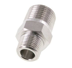 3/8'' NPT x 1/2'' NPT Edelstahl-Doppelnippel 210 Bar - Hydraulisch