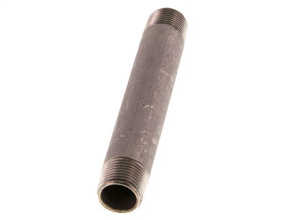 R 3/8'' Stainless steel Double Pipe Nipple 20 Bar DIN 2982 - 100mm
