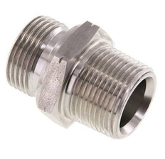1'' NPT x G 1'' Edelstahl-Doppelnippel 40 bar - Hydraulisch