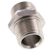 1'' NPT x G 1'' Edelstahl-Doppelnippel 40 bar - Hydraulisch