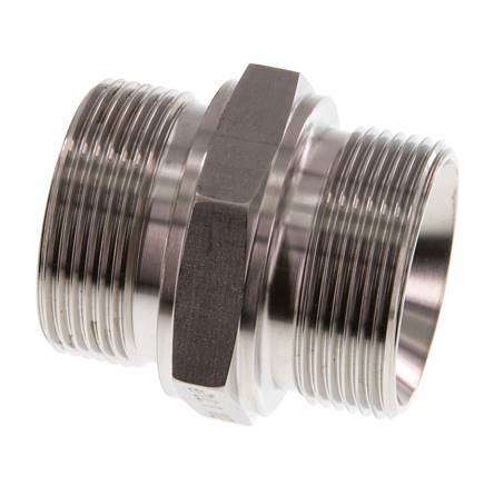 G 1 1/2'' Edelstahl-Doppelnippel 315 Bar - Hydraulisch