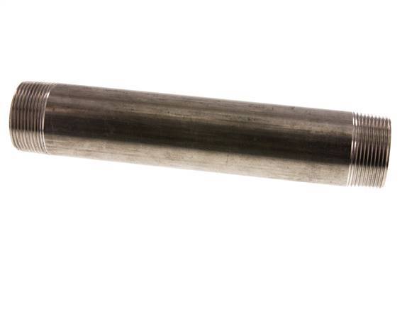 R 1 1/2'' Stainless steel Double Pipe Nipple 20 Bar DIN 2982 - 240mm