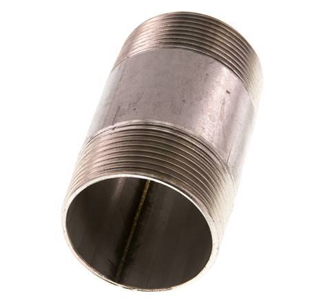 R 1 1/2'' Stainless steel Double Pipe Nipple 20 Bar DIN 2982 - 80mm