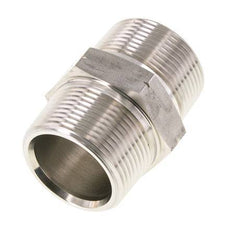 1 1/4'' NPT Edelstahl Doppelnippel 80 bar - Hydraulik