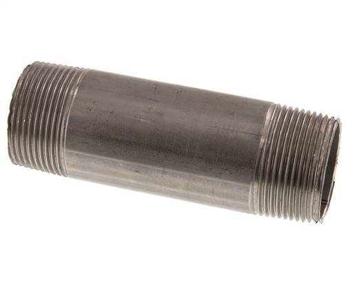 R 1 1/4'' Stainless steel Double Pipe Nipple 20 Bar DIN 2982 - 120mm