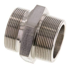 2'' NPT x G 2'' Edelstahl-Doppelnippel 40 Bar - Hydraulisch