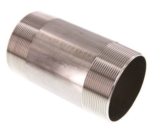 R 3'' Stainless steel Double Pipe Nipple 20 Bar DIN 2982 - 150mm