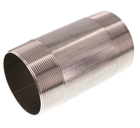 R 3'' Stainless steel Double Pipe Nipple 20 Bar DIN 2982 - 150mm