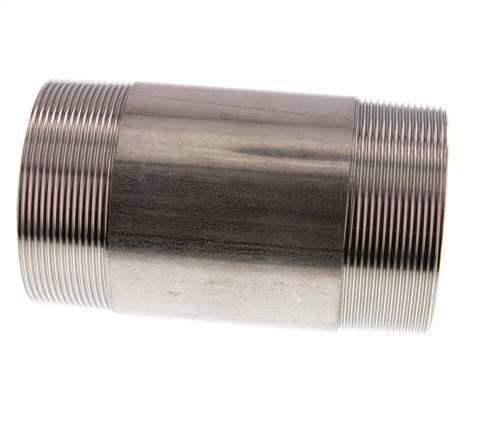 R 3'' Stainless steel Double Pipe Nipple 20 Bar DIN 2982 - 150mm