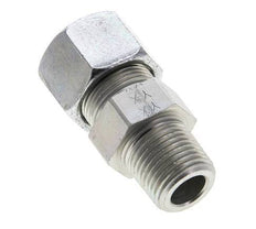 1/2'' NPT Male x 16S Zinc plated Steel Straight Cutting Ring 400 Bar DIN 2353