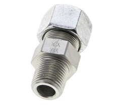 1/2'' NPT Male x 16S Zinc plated Steel Straight Cutting Ring 400 Bar DIN 2353