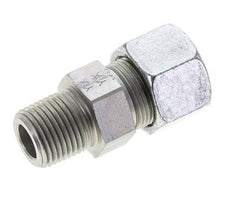 1/2'' NPT Male x 16S Zinc plated Steel Straight Cutting Ring 400 Bar DIN 2353
