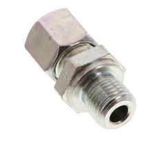 G 1/4'' Male x 8L Zinc plated Steel Straight Cutting Ring 315 Bar DIN 2353 [2 Pieces]