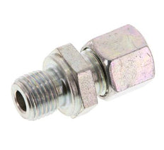 G 1/4'' Male x 8L Zinc plated Steel Straight Cutting Ring 315 Bar DIN 2353 [2 Pieces]