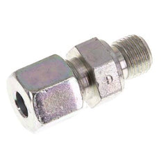 G 1/4'' Male x 8S Zinc plated Steel Straight Cutting Ring 630 Bar DIN 2353 [2 Pieces]