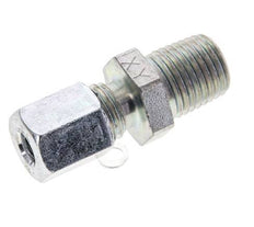 1/4'' NPT Male x 6L Zinc plated Steel Straight Cutting Ring 315 Bar DIN 2353 [2 Pieces]