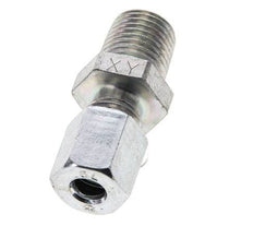 1/4'' NPT Male x 6L Zinc plated Steel Straight Cutting Ring 315 Bar DIN 2353 [2 Pieces]