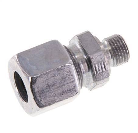 G 1/8'' Male x 10L Zinc plated Steel Straight Cutting Ring 315 Bar DIN 2353 [2 Pieces]