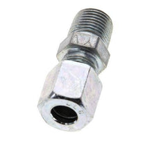 1/8'' NPT Male x 6LL Zinc plated Steel Straight Cutting Ring 100 Bar DIN 2353