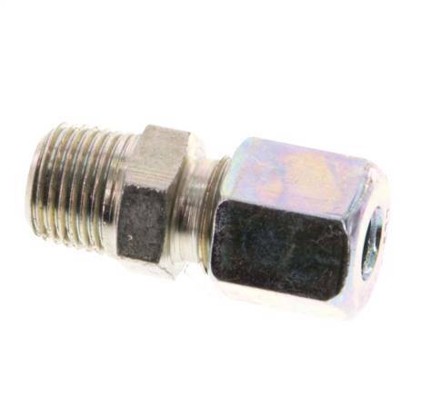 R 1/8'' Male x 5LL Zinc plated Steel Straight Cutting Ring 100 Bar DIN 2353 [2 Pieces]