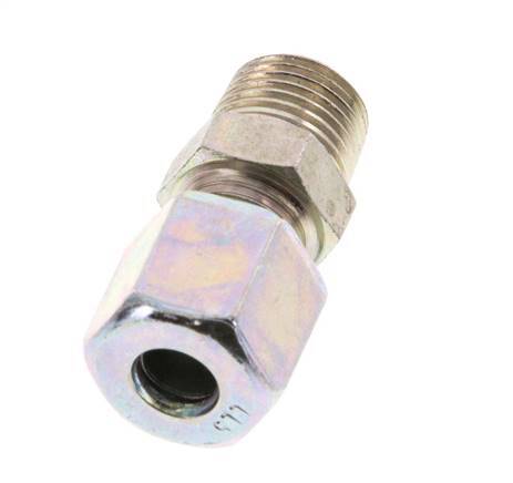 R 1/8'' Male x 5LL Zinc plated Steel Straight Cutting Ring 100 Bar DIN 2353 [2 Pieces]